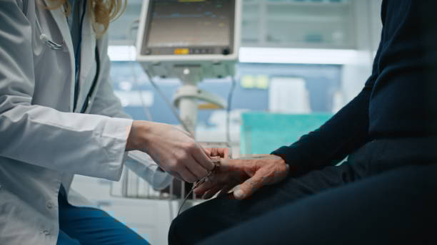 Doctor provides consultations with patients, conducting various medical tests and analyses to diagnose and assess their health conditions accurately in doctor's office or professional clinic.